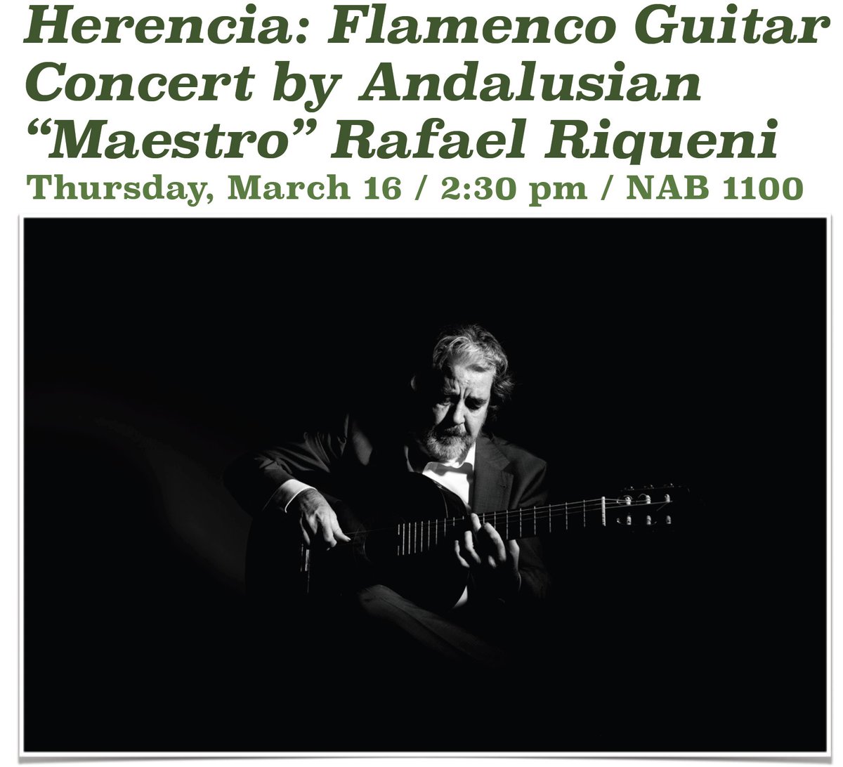 Come to SUNY Old Westbury and listen to flamenco music and about the history of flamenco and "cante jondo". Organized by El Conuco, the Latinx and Ibero-American Cultural Center. #elconuco