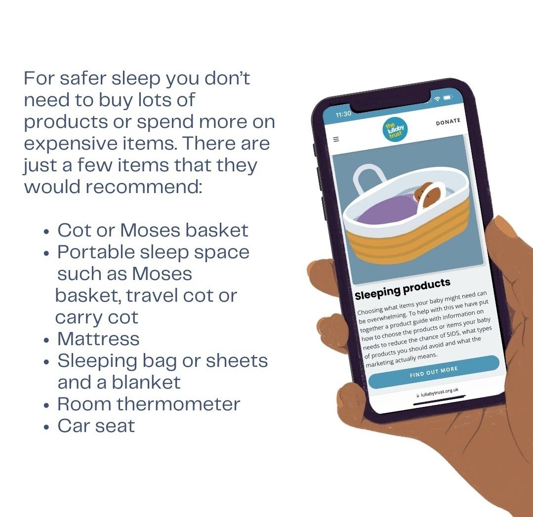 BWCIFT's tweet photo. #safesleepweek
Today marks the start of safe sleep week
The lullaby trust has lots of evidence based information https://t.co/2QiDnhWygl https://t.co/XxqoRBFnh8