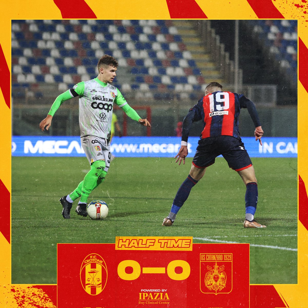 USCatanzaro1929's tweet photo. ⏱ 45‘ | HALF TIME ⏸

Dopo i primi 45’ è parità. Dai ragazzi 👊

#CROCAT |  🦈 0-0 🦅 https://t.co/E8F7mh1coL