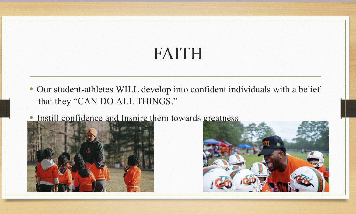 MLHarrisIII's tweet photo. Tri-Citi Youth Foundation Principles:
FUNDAMENTALS (cultivating skills)
FAITH (Confidence to do all things)
FUN (Enjoying the process)
#FundamentalsFaithFun
#ExceedingAverage
#AcademicsArtsAthletics https://t.co/cqlGRNsMgg