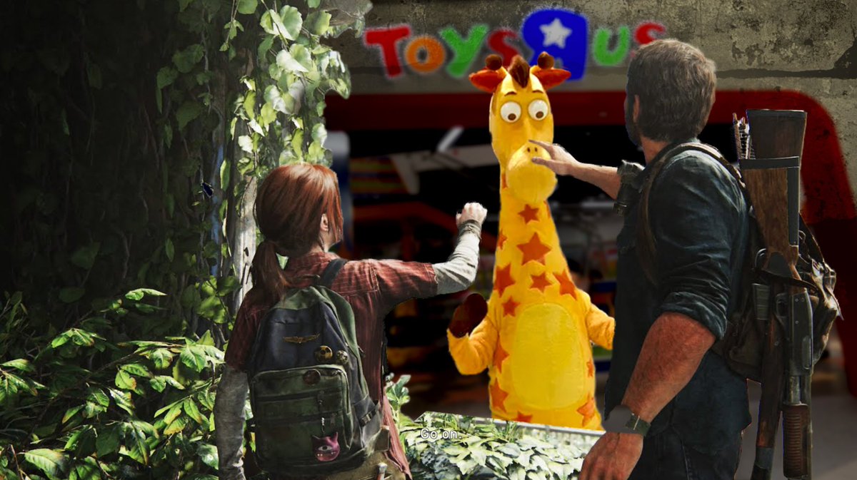 kyleandchin's tweet photo. The giraffe scene in the last of us finale was nothing like the game at all https://t.co/3tthPA6ztK