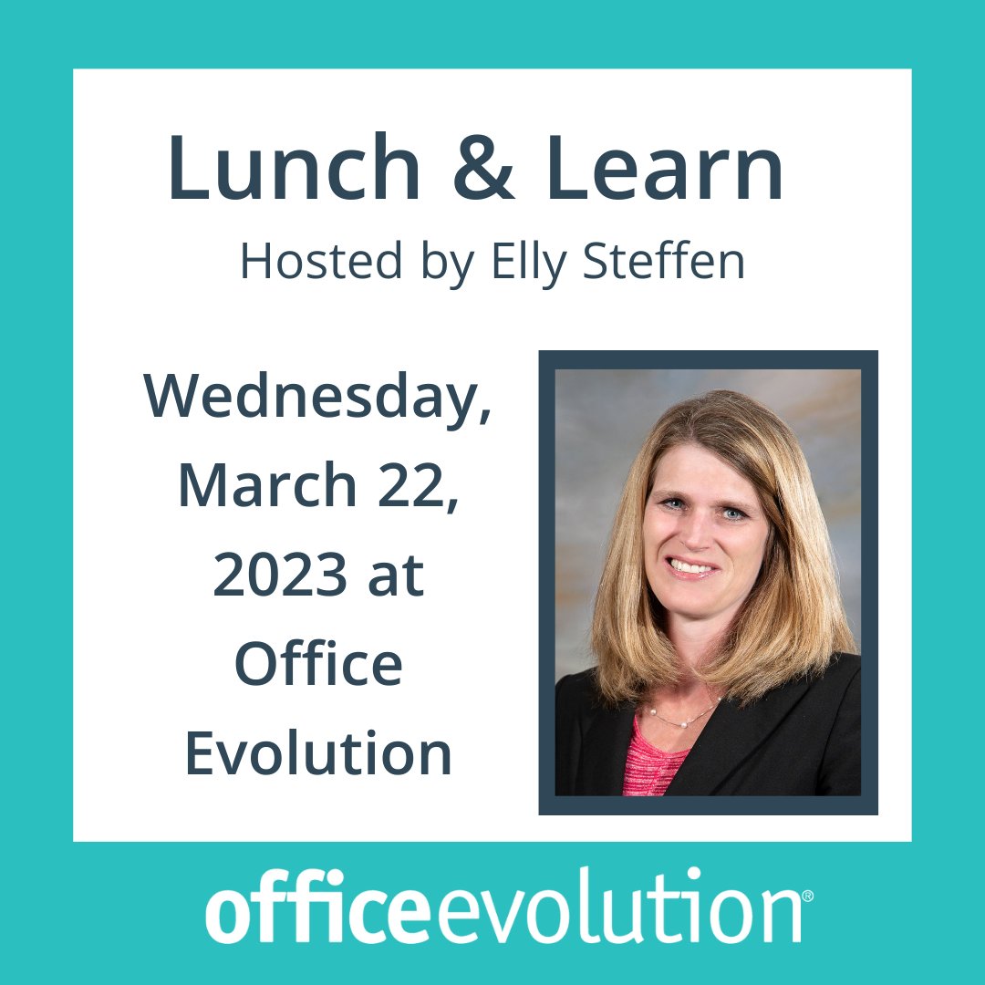 OfficeRapids's tweet photo. Lunch and Learn hosted by Elly Steffen from Finding Forward on Wednesday, March 22, 2023 from 12:00 pm - 1:00 pm at Office Evolution. Learn how to double your profits without spending additional money on advertising and marketing. Register here: https://t.co/ZIwnSBeqDC https://t.co/zVd0arezfm