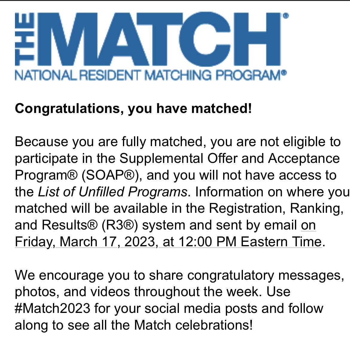 I’m going to be a family medicine physician!!! #FMRevolution #Match2023