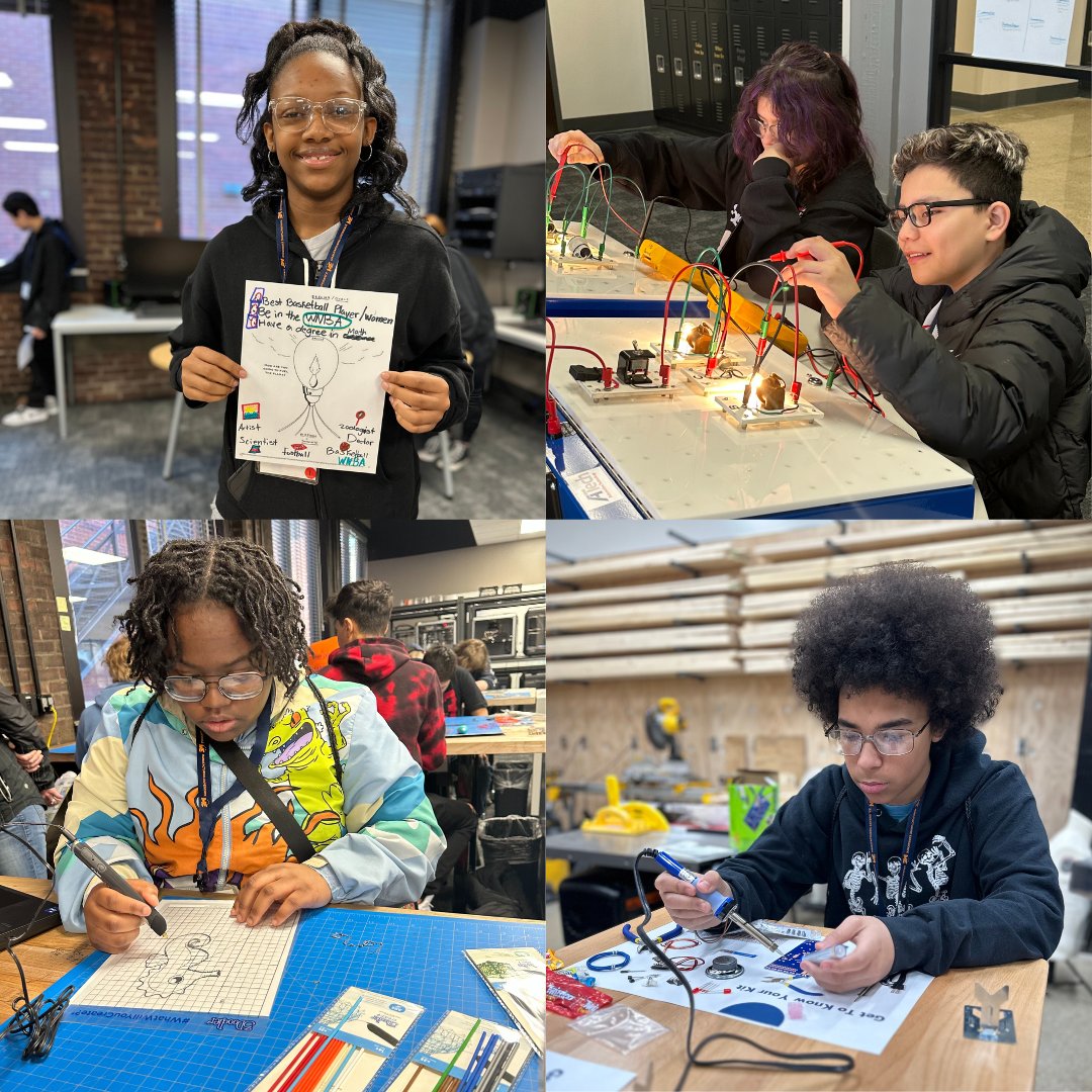 NEINworks's tweet photo. We had a blast at ME2023 this past Saturday! Forty middle school students came together to increase their skills and knowledge through hands-on learning. We are so grateful for the collaboration with @FWCommSchools, @DonWoodFoundation, @AmpLabEW. What a fun day!
#mfg #mfgday https://t.co/sCwDsB3Jm1