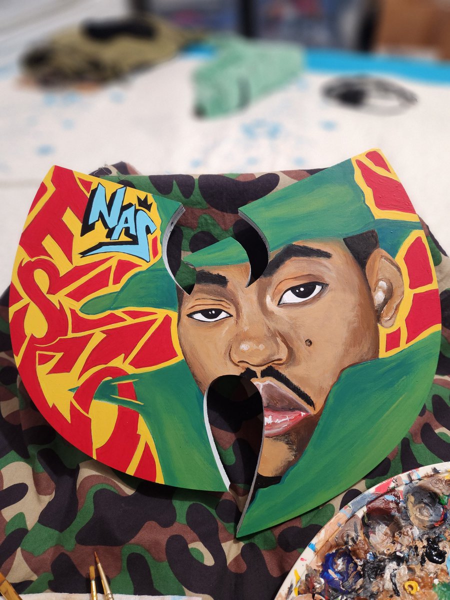BobbitoRoss's tweet photo. The Finished Piece × "Verbal Intercourse" Size: 13" × 11" x .75" thickness + solid piece of wood, Laser cut × Art by @bobbitoross
• • • @nas @wutangclan
#bobbitoross #verbalintercourse #onlybuilt4cubanlinx #nas #music #art #hiphop https://t.co/k0R1w7otgJ