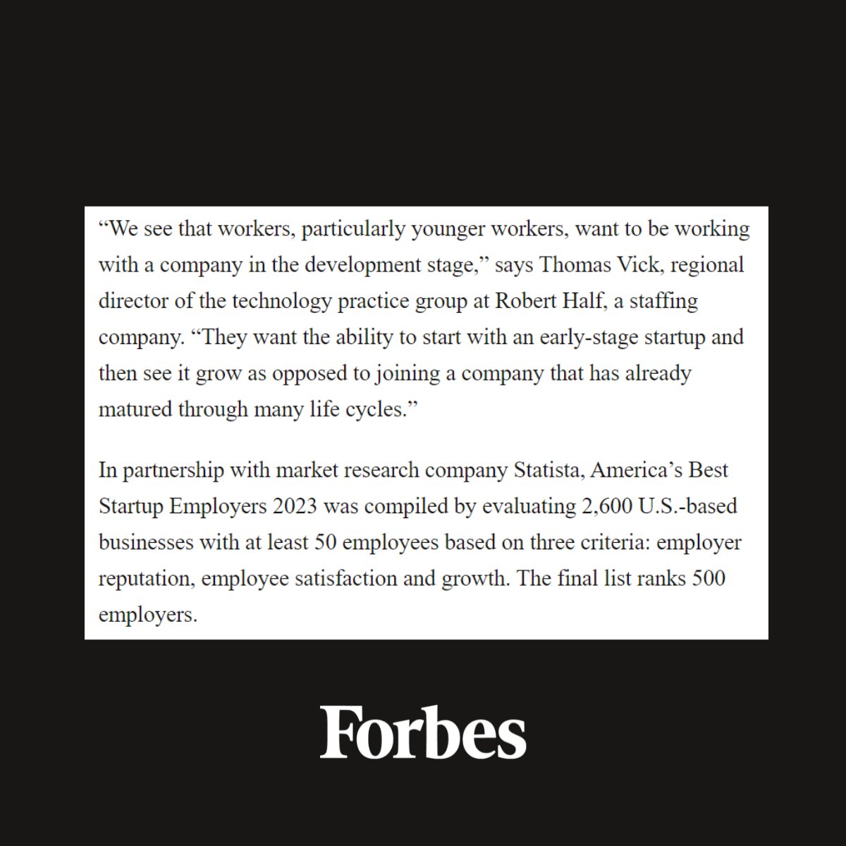 TrustValidity's tweet photo. Have you heard? @Forbes has named @TrustValidity as one of America’s Best #Startup Employers! 🤩 Check out the full list here: https://t.co/CWnLv9jnuc https://t.co/fSomSIWh2C