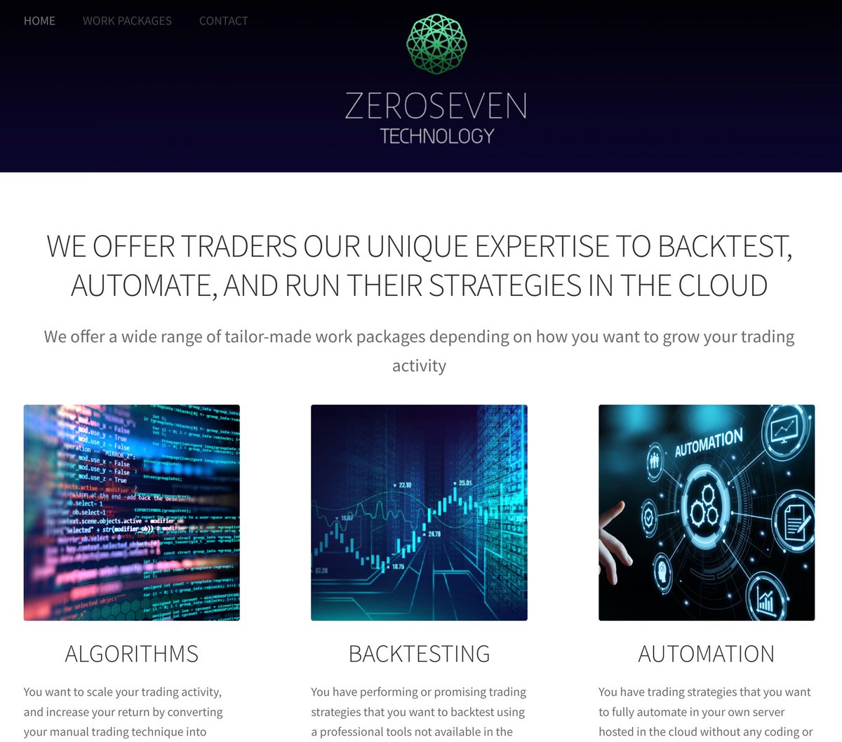 We are closing the shortlist of our traders for the first quarter of 2023. ZEROSEVEN aims to offer retail traders what they cannot have elsewhere, such as automation, cloud infrastructure, reliable  backtesting and AI/ML strats : zeroseven.tech
