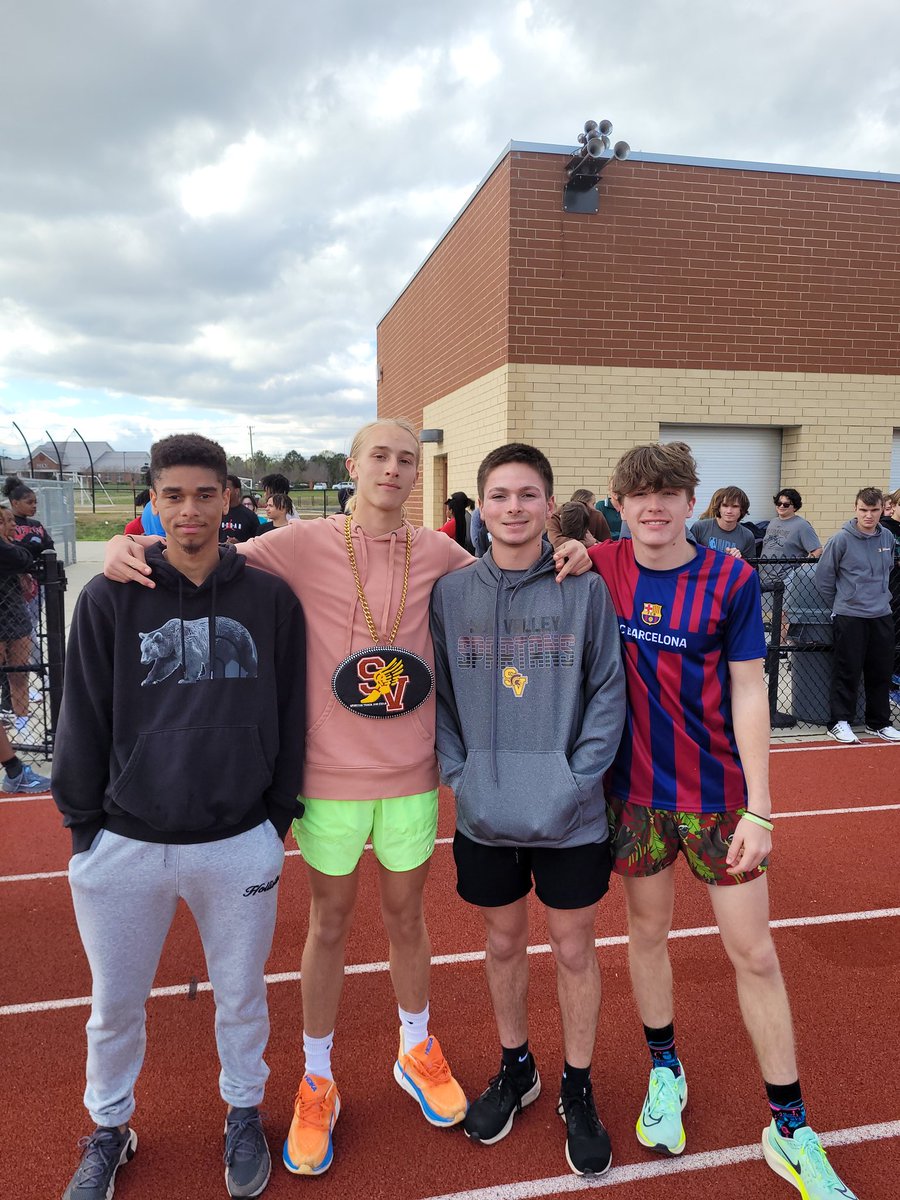 Congrats to our "Spartan Athlete's of the Meet."  These athletes are now school record holders in the long jump, Sprint Medley Relay and girls and boys DMR's.  Great job athletes!  <a href="/SunValleyHSNC/">Sun Valley High School</a> <a href="/SVHS_Athletics1/">Sun Valley High School Sports</a>