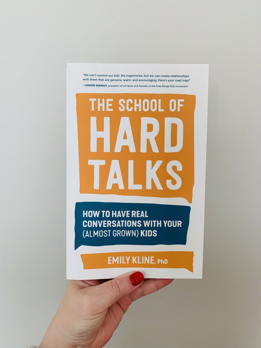 Out this April THE SCHOOL OF HARD TALKS by Harvard-trained clinical psychologist Emily Kline, PhD 🤩 Parents! Have better conversations—and more rewarding relationships—with their young adults. Tap the link to learn more! penguinrandomhouse.com/books/719594/t…