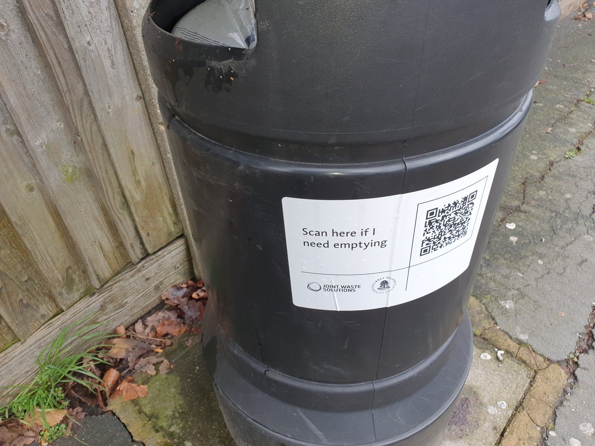 Leave only a shadow (@zilchuk) on Twitter photo Great to see <a href="/JointWasteSols/">JointWasteSolutions</a> adopting QR codes to facilitate the reporting of overflowing bins
An idea we first talked about in 2012.
x.com/ZilchUK/status…
but so disappointing that they are not uniquely coded for each specific bin - so easily done! @SurreyHeath <a href="/wokingcouncil/">Woking Council</a> Great to see <a href="/JointWasteSols/">JointWasteSolutions</a> adopting QR codes to facilitate the reporting of overflowing bins
An idea we first talked about in 2012.
x.com/ZilchUK/status…
but so disappointing that they are not uniquely coded for each specific bin - so easily done! @SurreyHeath <a href="/wokingcouncil/">Woking Council</a>