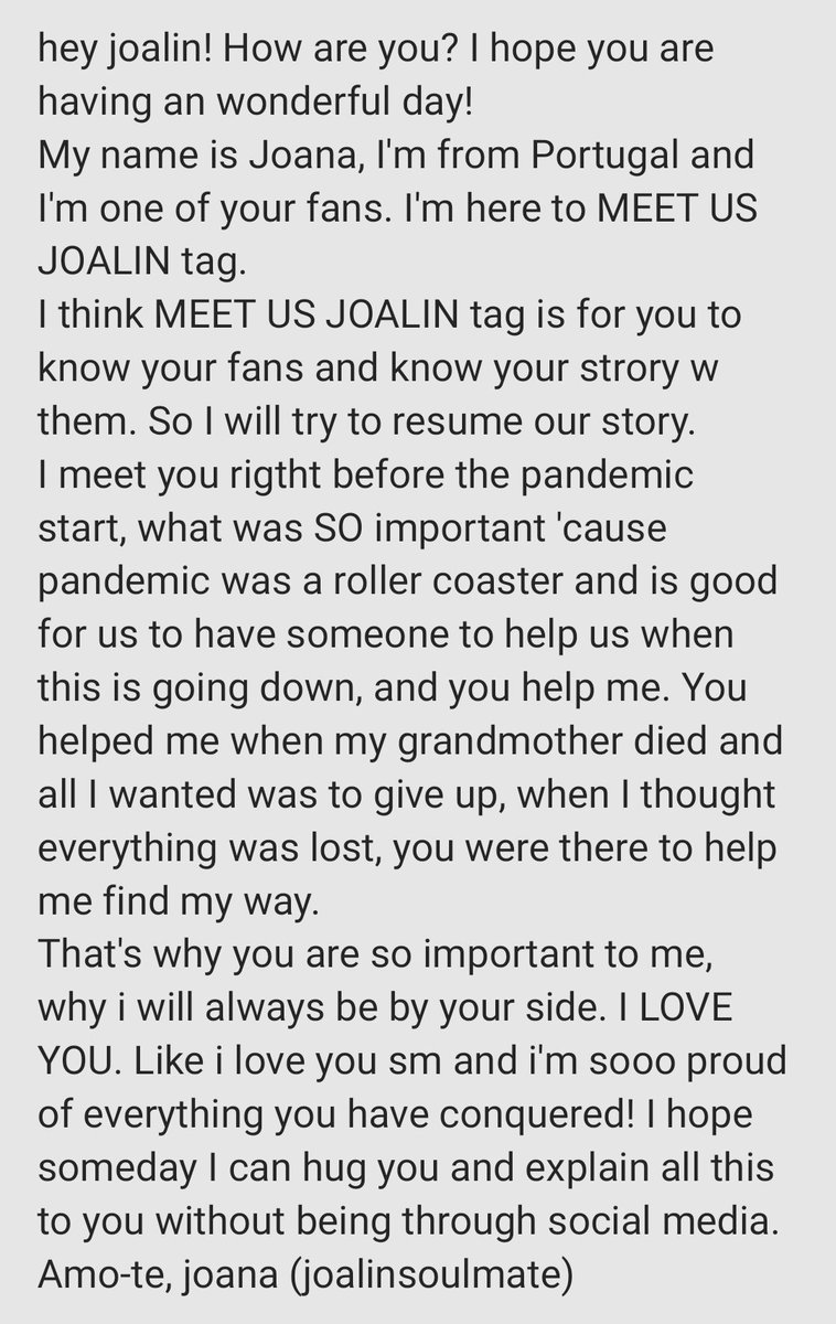 joalinsoulmate's tweet image. MEET US JOALIN !
hello @joalin , here is a little open letter for you. 
our story vs me ( w my J01)