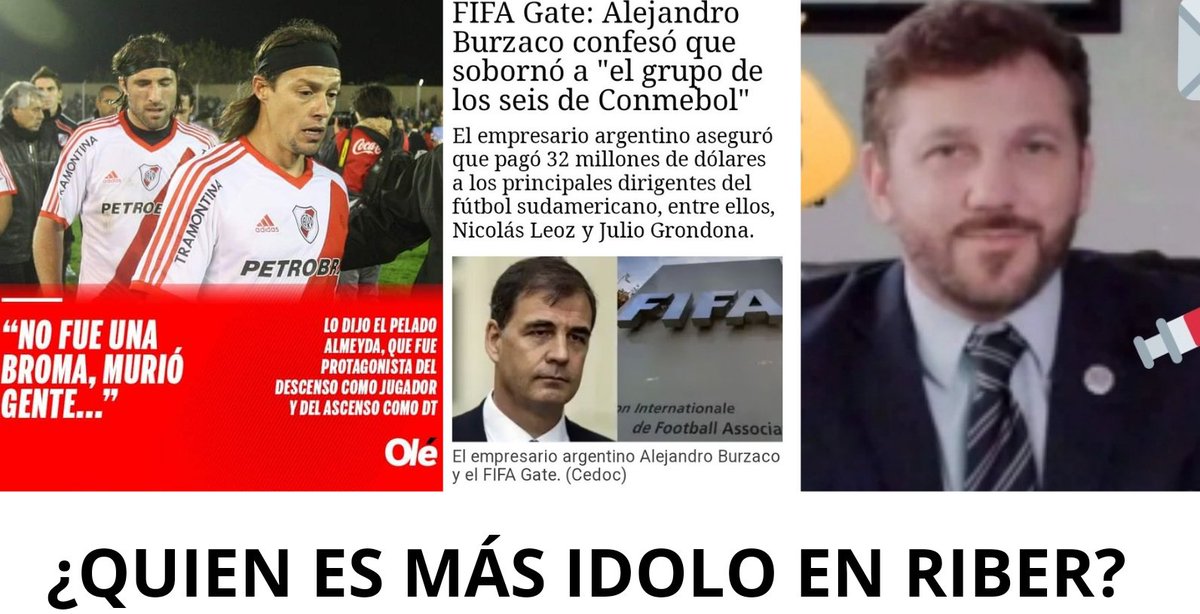 Tricampeon7Xene's tweet photo. Creo que el más ídolo debe ser el que nunca tuvo pedido de captura, nunca fue denunciado por corrupción... sino el que estuvo en las buenas pero más en las malas, ese debería ser el más ídolo de riBer.
Pero bueno los otros le dieron muchas alegrías desde las sombras. #riBerGate https://t.co/5B0Ih2dzsT