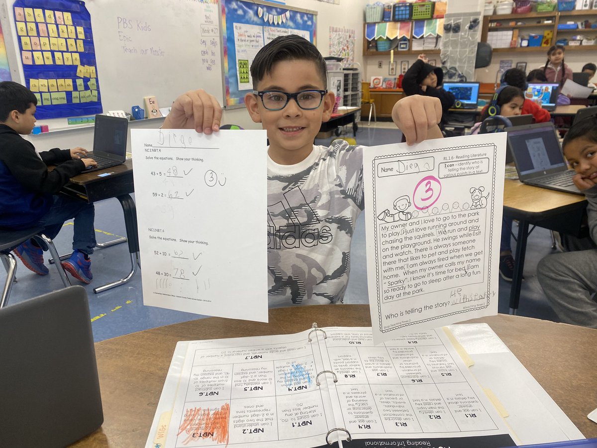 aacook13's tweet photo. Look at those proud faces as we checked in on last weeks mastery checkpoints. #standardsmastery #leadingtheway @rhandrewselem https://t.co/46OQlLHkx4