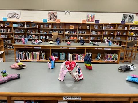 Check out the 3D paper mache projects from our AMS art students!  Ms. Jones’ classes are rocking it!  Nice work.