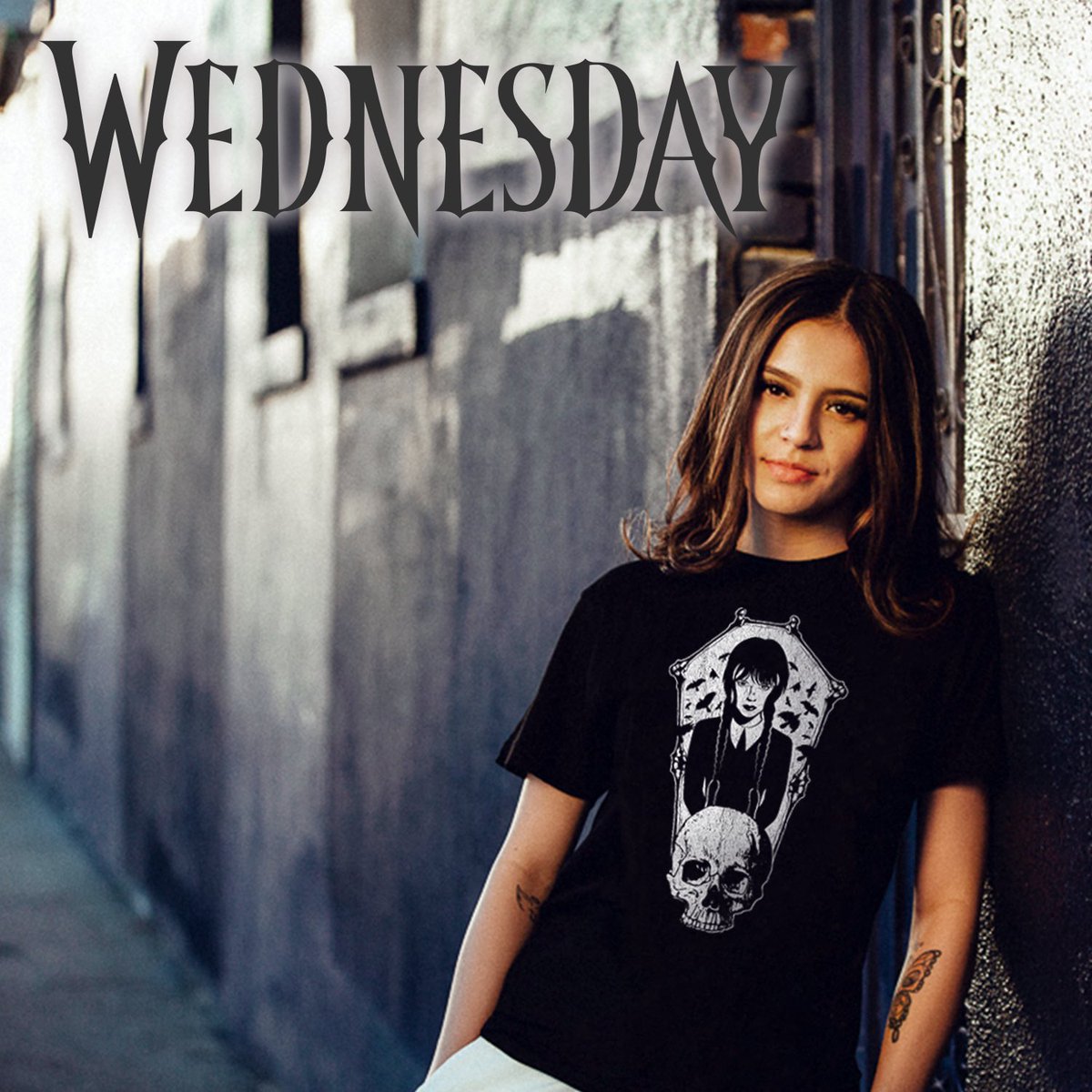 Wednesday is still streaming on Netflix Top 10! 🖤 Shop our officially licensed Wednesday Addams tees now at shopgoodie.com/collections/we…
#wednesday #wednesdayaddams #nevermore #nightshades #ravens #theaddamsfamily #netflixwednesday #jennaortega #goodietwosleeves