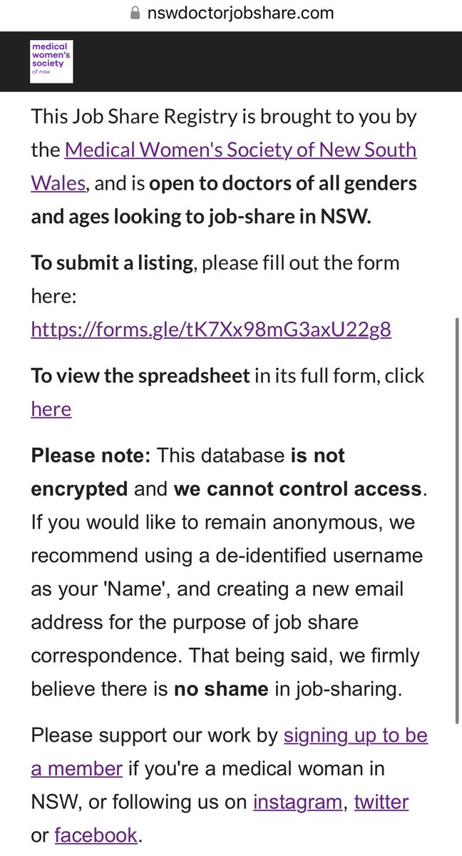 It has always irked me that doctors in NSW can’t easily find job-share partners if they want to explore part-time options. I set out to change that last night; introducing nswdoctorjobshare.com 🥳