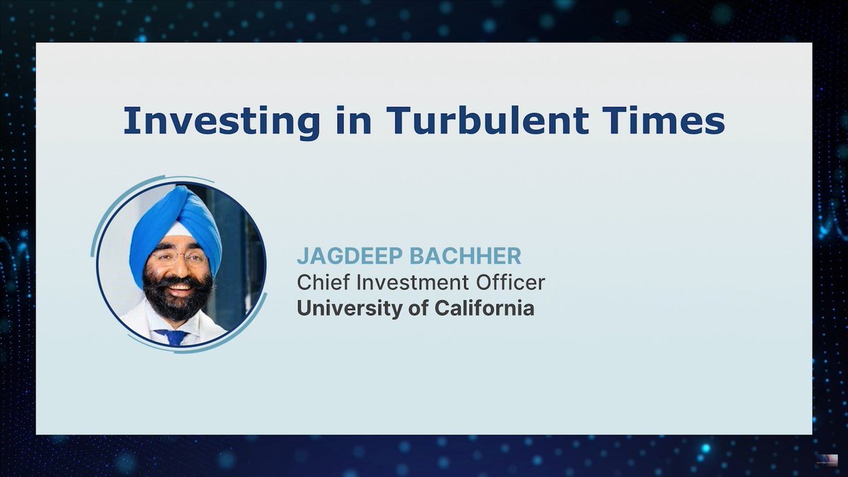 UCI's Center for Digital Transformation (@uci_cdt) on Twitter photo Great to hear the perspective of Jagdeep Bachher, Chief Investment Officer at <a href="/UofCalifornia/">University of California</a>, in a conversation with @GurbaxaniVijay about investing in turbulent times at the 2022 Digital Leadership Agenda conference.
Listen to the conversation here:
youtu.be/wcdnG5e-6D8 Great to hear the perspective of Jagdeep Bachher, Chief Investment Officer at <a href="/UofCalifornia/">University of California</a>, in a conversation with @GurbaxaniVijay about investing in turbulent times at the 2022 Digital Leadership Agenda conference.
Listen to the conversation here:
youtu.be/wcdnG5e-6D8