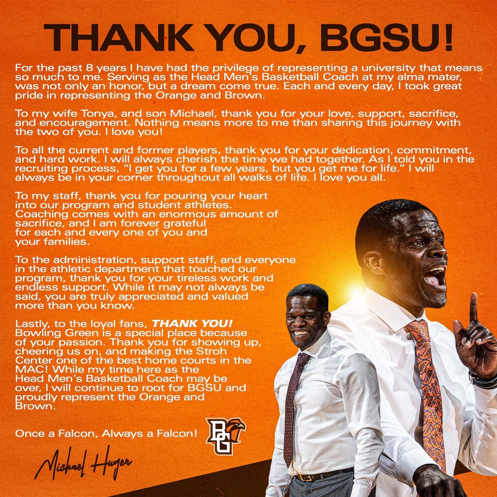 THANK YOU, BG!
Once a Falcon, Always a Falcon 🦅