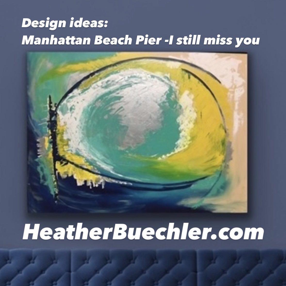 HeatherBuechler's tweet photo. Design ideas:Manhattan Beach Pier-I still miss you. One of the hardest things to decide, as an artist is, when to let go of a piece if it is dear to your ❤️-it’s even harder when a painting is about a specific memory. Luckily, it brings me great joy when a piece finds a good home https://t.co/SaOBUne3bw
