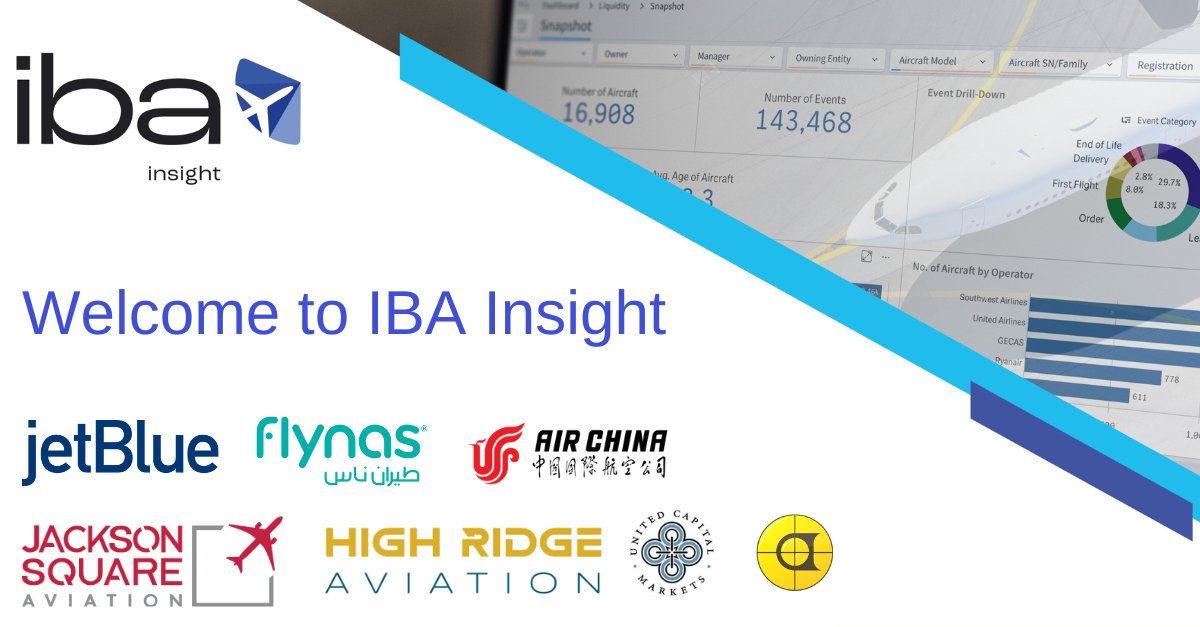 IBAaviation's tweet photo. A warm welcome to our newest #IBAInsight clients. We're proud of our #aviationintelligence platforms and the service we provide. Learn more about IBA Insight: https://t.co/gSQapVcros
@JetBlue @flynas @airchina @JacksonSqAv @HighRidge_LRAir https://t.co/PVTSSWdbHH