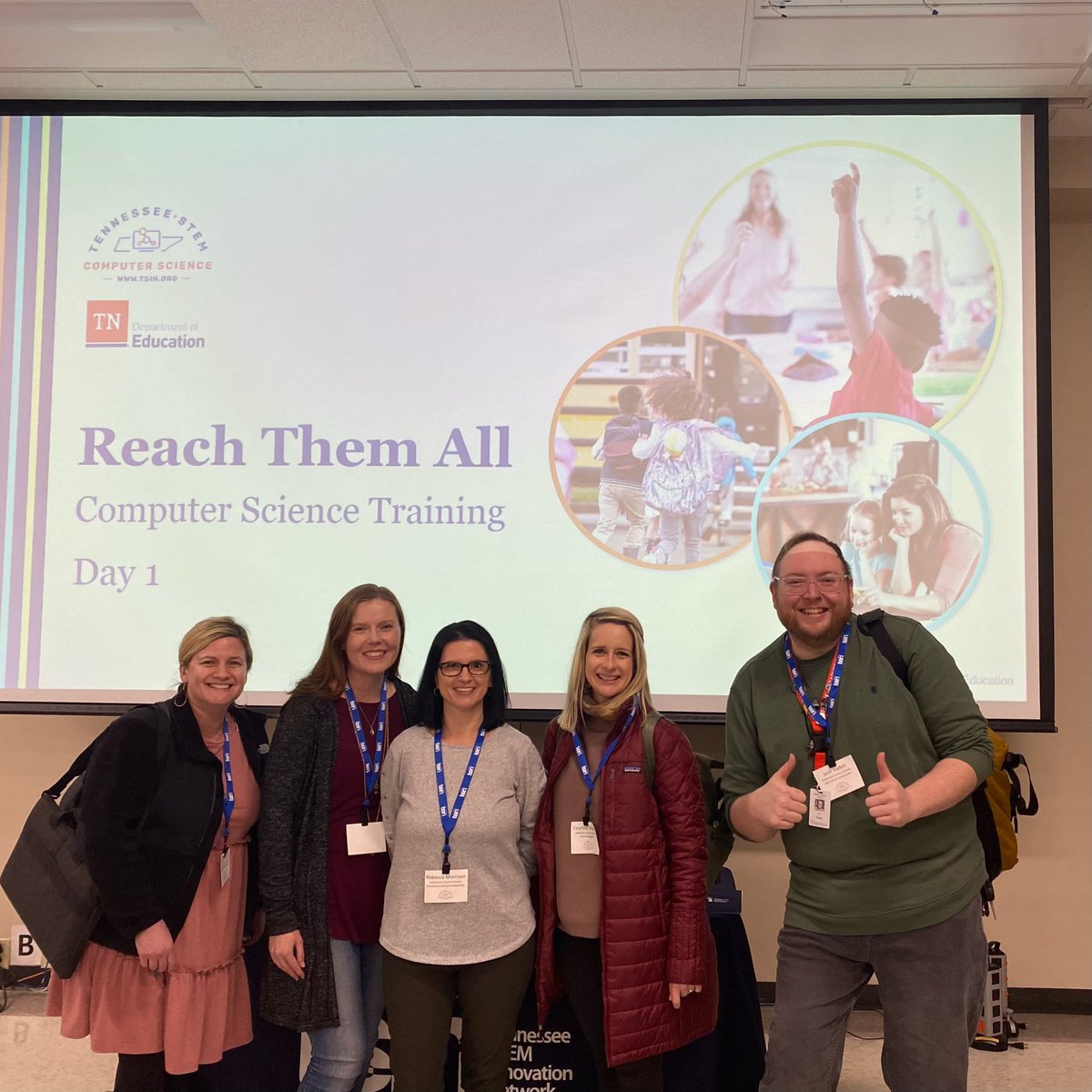 NipperCourtney's tweet photo. We learned a lot at Day 1 of the TN Reach Them All Computer Science Training. Our team can’t wait to bring this back to Robertson County. #WeAreRCSTN #ReachThemAllTN @RobCoSchools @robincouts @causey_chris @TNedu @SchwinnTeach @GovBillLee @BlockAudra https://t.co/lzcuqTtMvu