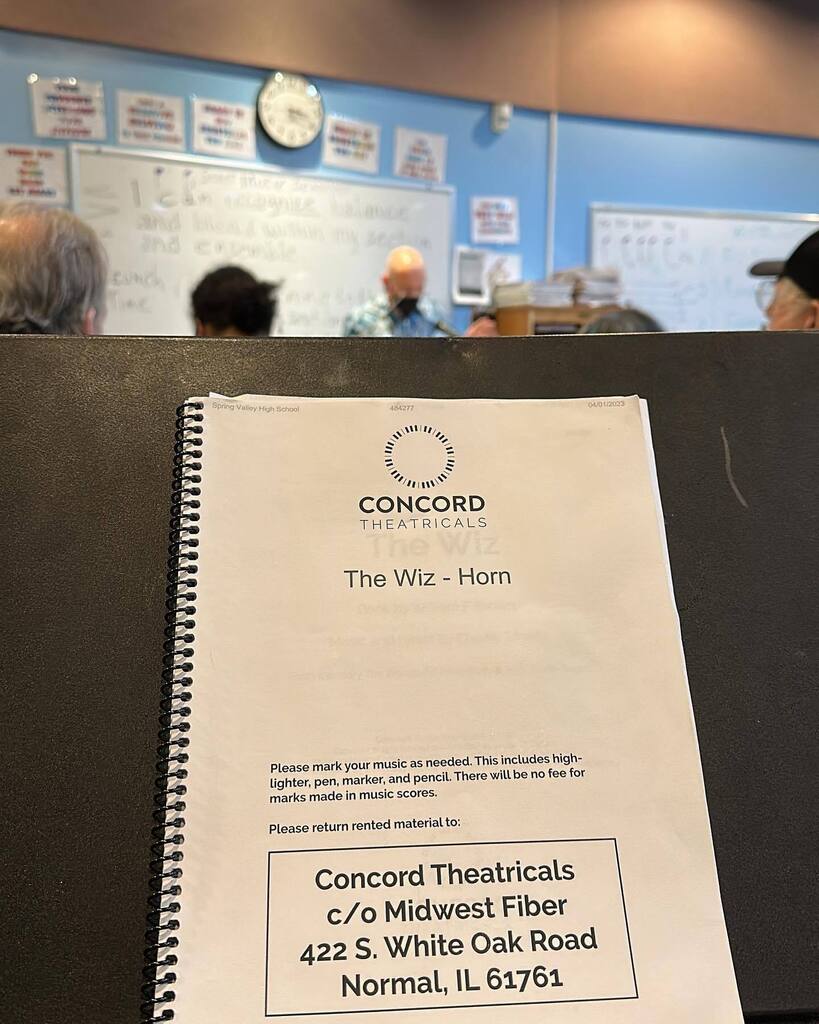 33 years ago we were together on stage in Carousel. Now we’re in the pit, me on the Horn book, him with a baton. instagr.am/p/CpvcWMbgOPt/