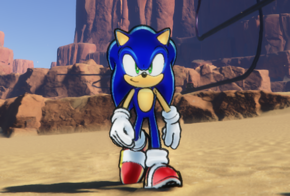 麵條君 on X: Sonic Frontiers mod Release 2D Illustration Shader