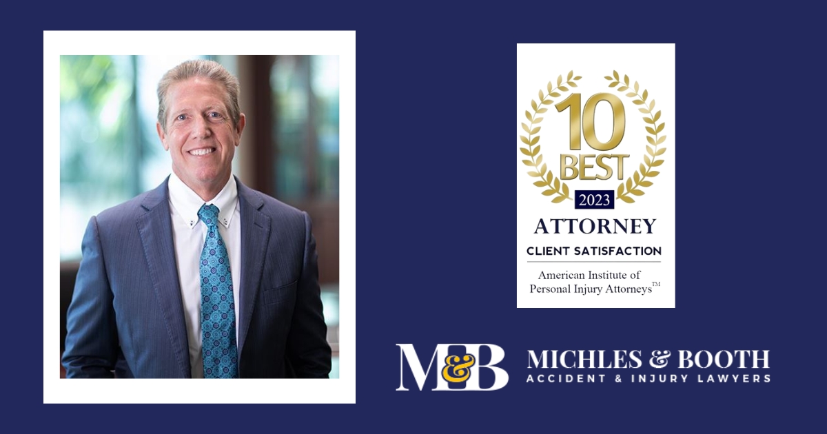 MichlesBoothPA's tweet photo. Managing Partner, Marcus Michles, has been named to American Institute of Personal Injury Attorney's 2023 Top 10 Attorney List.  Congrats, Marcus! 
https://t.co/VLn1dqtNsq https://t.co/fqNHCs2eoX
