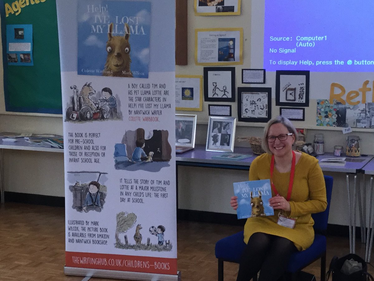 The children in KS1 and EYFS enjoyed meeting Colette Warbrook, the author of 'Help! I've Lost My Llama.' Colette shared the story, answered questions and signed books.