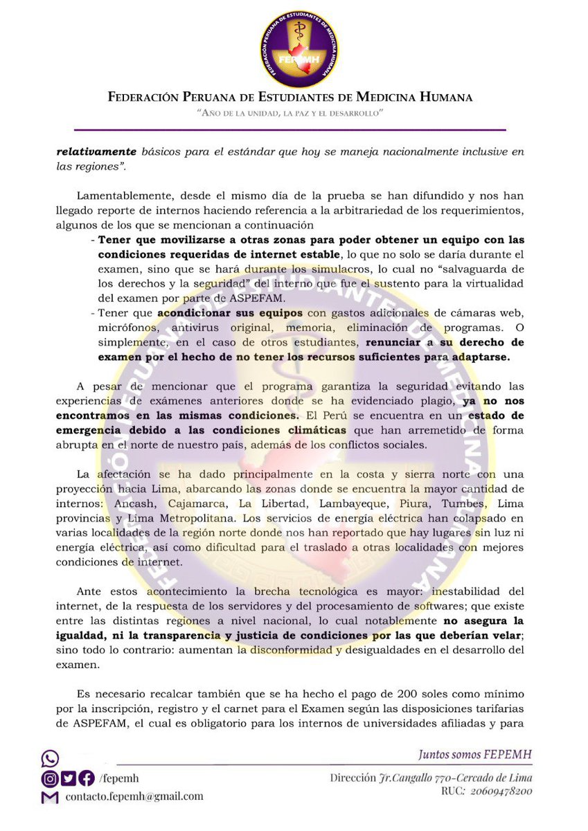 FEPEMH_'s tweet photo. #INTERNADO2022
#ENAMPresencial
#Aplazamiento https://t.co/AhwYTCe2D1