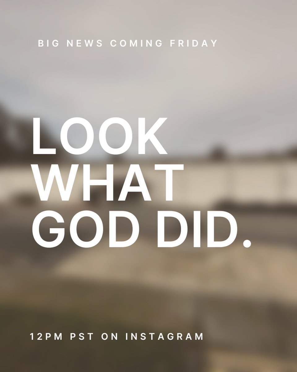 Canvas_SF's tweet photo. God has done something big for Canvas 🤯 and we can't wait to share the big news with you! 👀⁠
⁠
We'll share all the details THIS Friday at 12pm PST on Instagram. https://t.co/dWkn5ZkrHv