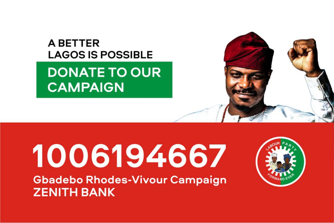 GRVlagos's tweet photo. It has come to our notice that a personal account purportedly belonging to me is being circulated asking for donations

While I appreciate the attempt to support the campaign, neither I nor my campaign team put out such solicitation. https://t.co/5Dr64kVFqq