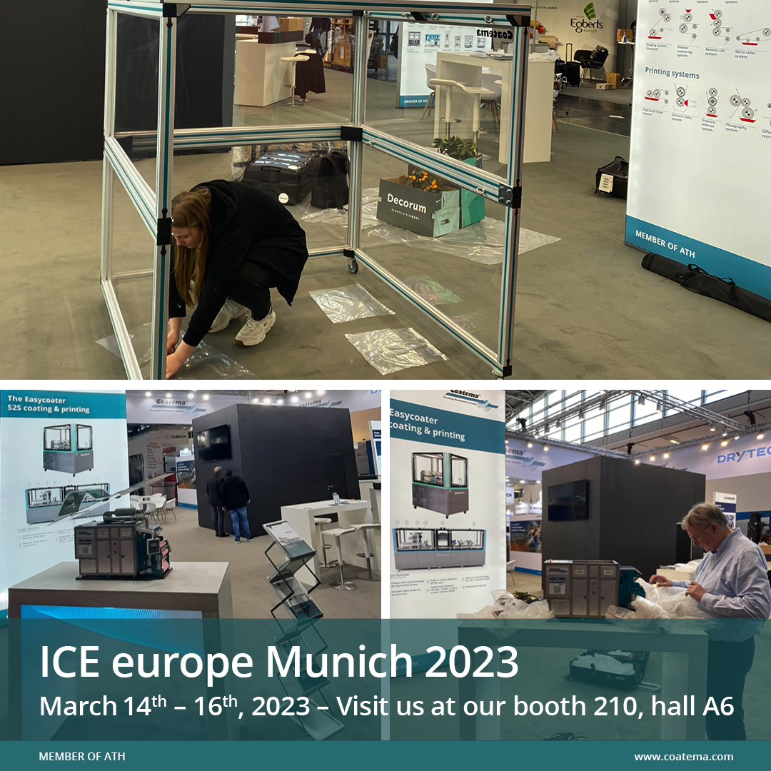 Our hardworking @Coatema team is in Munich and is in the final stages of setting up our booth for @ICE_europe - International Converting Exhibition 2023.
We wish a successful and impressive fair and many informative conversations.
Visit us at our booth: Hall A6, booth 210
