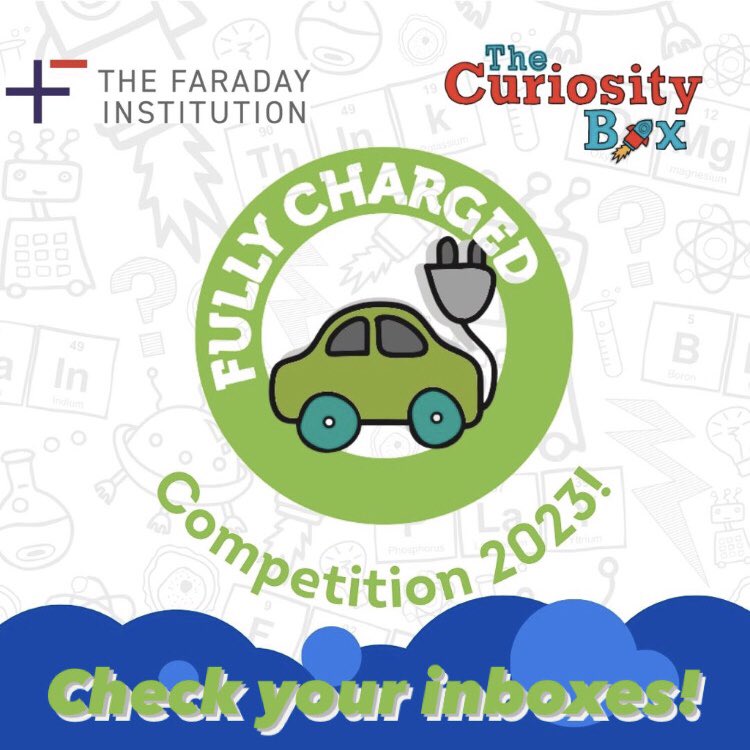 TheCuriosityBox's tweet photo. 🎉 We have 50 winners for our competition with the fab folk @FaradayInst We can’t think of a better start to #BSW23 🎉

Each winning school receives a FULLY CHARGED BATTERY @STEMDayuk kit plus the chance to connect with a battery researcher. 🔋⚡️💡🚘

Check your inboxes now!!! https://t.co/A9CE28W6iJ