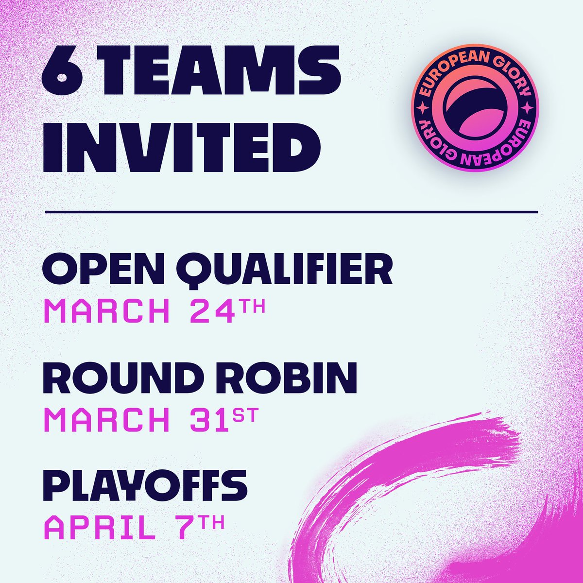 📢 All Glorious Champions rise up! 
Now is your time to register and join our discord!

📝 Registration: challengermode.com/s/euglory
🗨️ Discord: 
discord.gg/Gavp4nsCPN