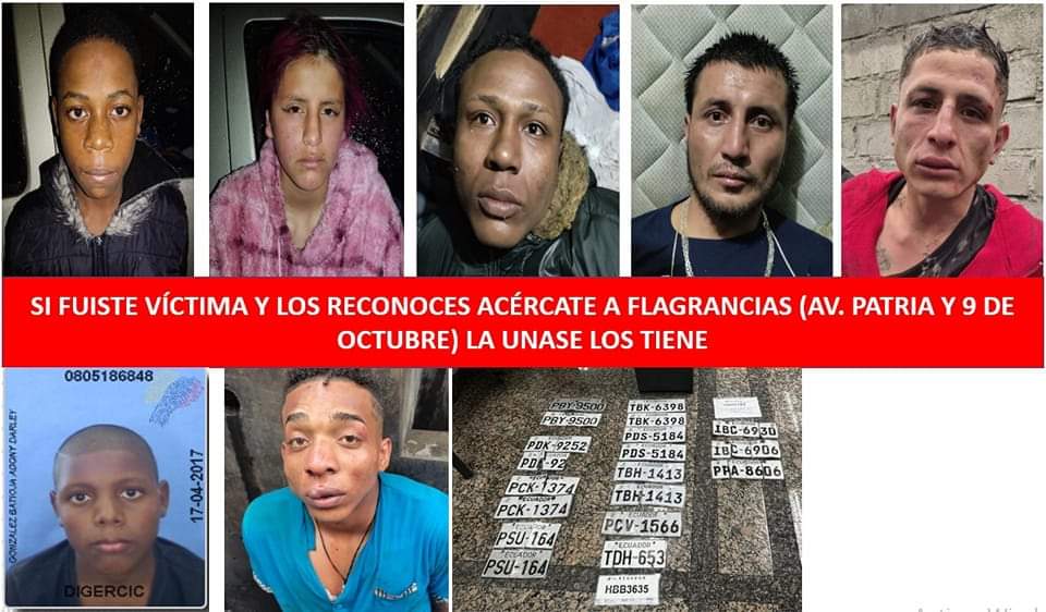 Estos son los secuestradores de Mauricio Martinez y su esposa anteayer en la Ruta Viva. Una banda que ha operado por meses en esa zona. GRACIAS <a href="/PoliciaEcuador/">Policía Ecuador</a> por su excelente trabajo para arrestarlos. Hagamoslos famosos difundiendo sus fotos para que los reconozcan sus víctimas
