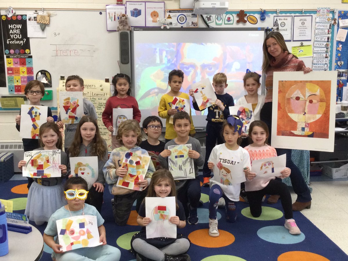 We loved learning about Paul Klee during Meet the Masters! Thank you Mrs. McKnight for a fun project! @TisdaleSchool <a href="/ramseyNJschools/">Ramsey School District</a>