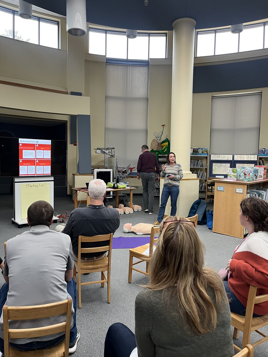 A very powerful afternoon with Ready To React learning Hands Only CPR and how to use AED. If your organization is interested in this training let me know and I’ll get you in contact with Kelly and Kurt. <a href="/Hannahschooners/">Hannah School</a> <a href="/RoBrown916/">Roberta Brown</a> <a href="/GMontevecch/">Gabrielle montevecchi (she/her)</a>