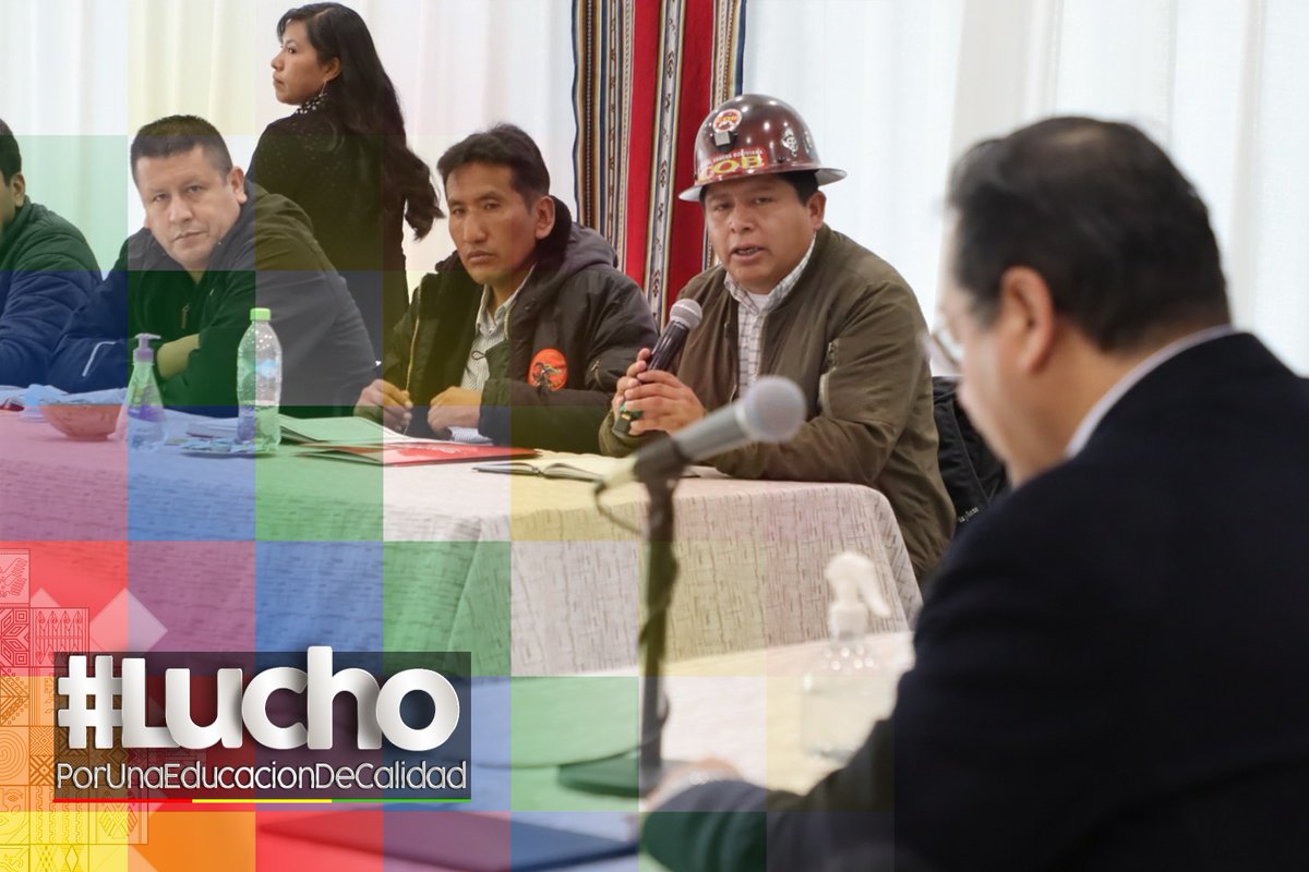 eloinex's tweet photo. #LuchoPorUnaEducacionDeCalidad
Se sostuvo una importante reunión con las hermanas y hermanos de la Confederación Nacional de Maestros de Educación Rural de #Bolivia. el compromiso es consolidar una #EducaciónDeCalidad para nuestra niñez y juventud. ¡La unidad es el camino! https://t.co/QreOvgPuuH