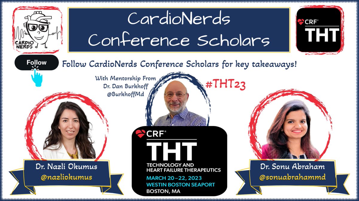 CardioNerds's tweet photo. Join the @CardioNerds Conference Scholars at #THT23 to learn about cutting edge and innovative drug- & device-based treatments for heart failure!
Follow @nazliokumus & @sonuabrahammd to keep up! https://t.co/erdJKpMU4S