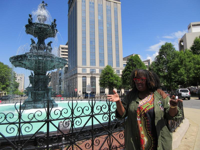 noteswithkai's tweet photo. At 18, Michelle Browder came across a work of art that haunted her: a painting honoring a doctor who experimented on enslaved women. In our latest episode, hear how she set out to create a monument to those women in Montgomery, Alabama. Listen now. https://t.co/3VIWXRjuSJ https://t.co/9VsUWHW6Is