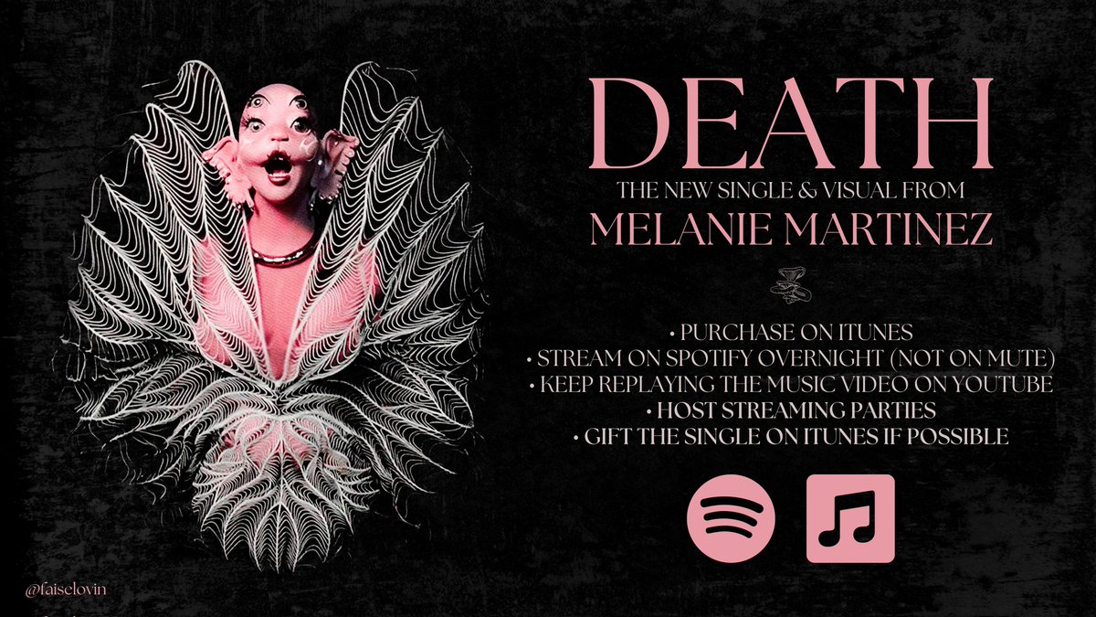 falselovin's tweet photo. Melanie Martinez will release the lead single to her 3rd studio album "PORTALS" alongside it's visual this FRIDAY! 

— Some ideas to help the single chart in your country. https://t.co/ahETk8wQ0Q