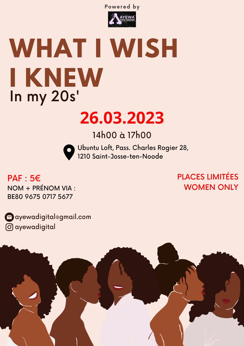 Les intervenantes seront dévoilées d’ici quelques jours ! 😎

Cc : <a href="/ayewadigital/">Ayewadigital</a>