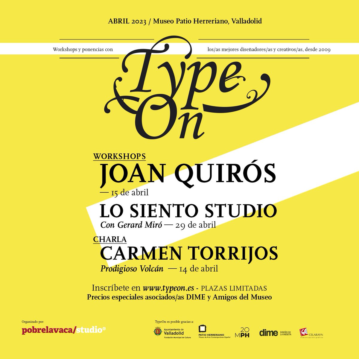 typeoneventos's tweet photo. ¿Ya os habéis enterado? VUELVE TYPEON y mirad con qué cartelazo @joanquiros @LoSientoStudio @losdelvolcan ¡Plazas limitadas! Y descuentos para @DimeAsociacion https://t.co/HnllseWlx7