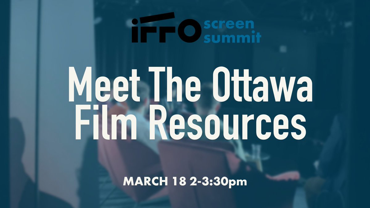 Interested in film production? On March 18, attend this Screen Summit panel, moderated by <a href="/OttawaFilmTV/">Ottawa Film Office | Bureau du cinéma d'Ottawa</a>'s Sandrine, to learn about Ottawa-based resources from <a href="/gaylenakamoto/">Gayle Nakamoto</a> <a href="/CBCMaki/">Christine Maki</a> <a href="/MaissaHouri/">Maissa Houri ميسا</a> Emily Ramsay <a href="/darcmediaarts/">Digital Arts Resource Centre</a> Amber Monro <a href="/OntarioDGC/">DGC Ontario</a> 
🎟 ow.ly/4O5E50NhiyR