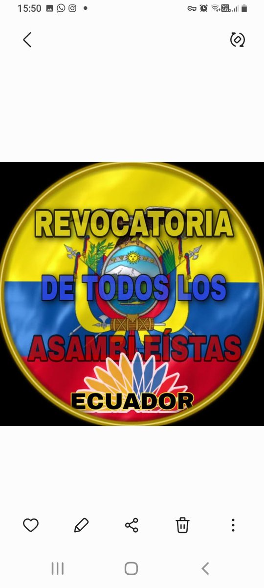 Gonzalo02385867's tweet photo. Me comprometo a TRABAJAR incansablemente, día y noche por conseguir las firmas para revocar el Mandato de esto Ascos Asambleistas de Pichincha
Los Sres. Abogados q' hagan bien el pedido y yo haré lo mío
FUERA RATAS FUERA
ESE ES EL CAMINO COMO SOCIEDAD CIVIL ..
FUERA RATAS FUERA https://t.co/nW6TWlNXL5