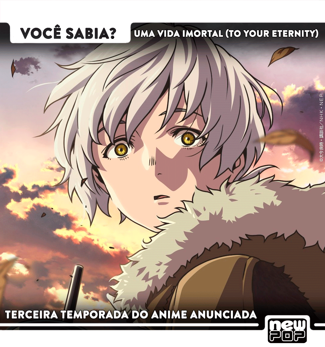 Novo mangá pela NewPOP: “To Your Eternity” (Uma Vida Imortal)