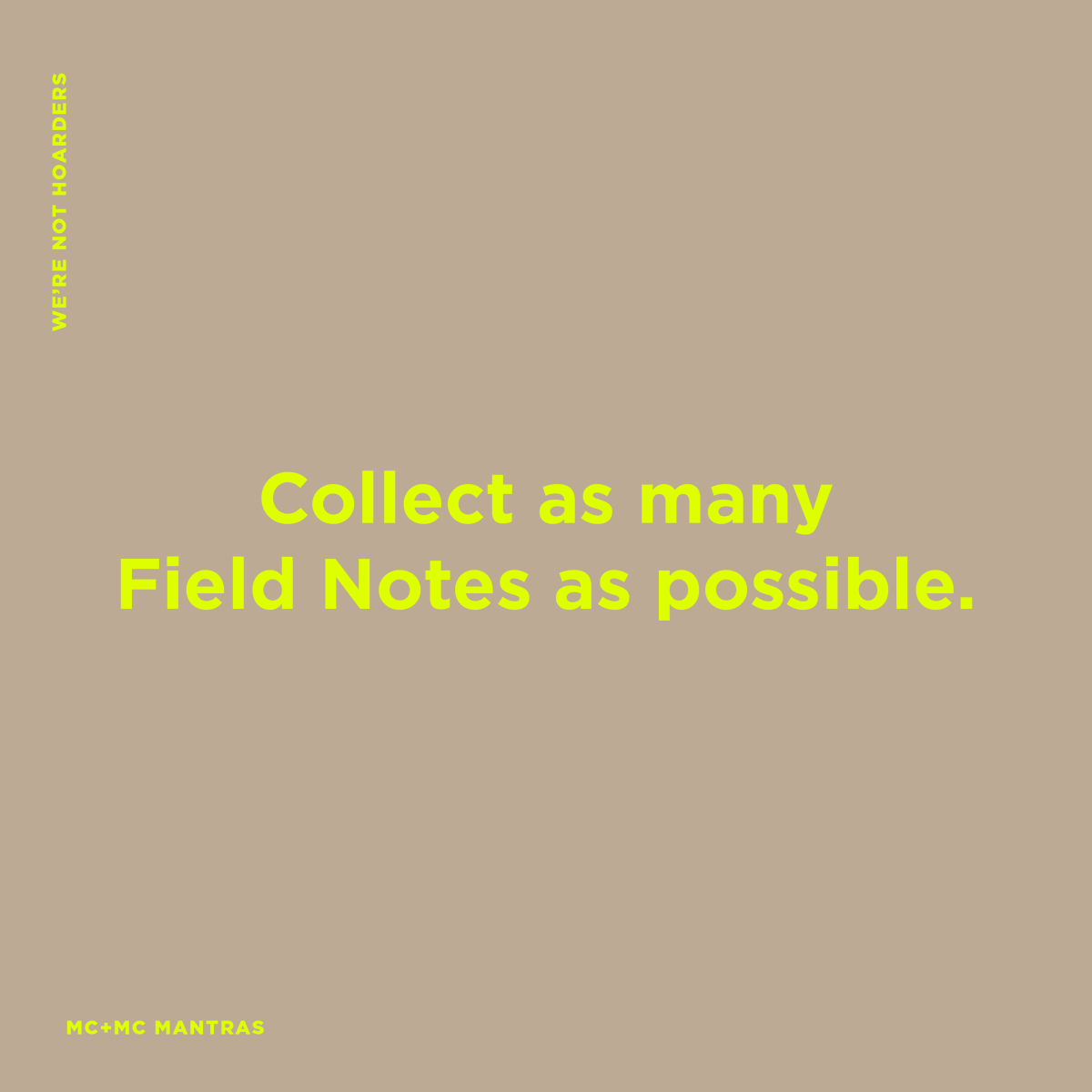 Is anyone else obsessed with @FieldNotesBrand? Will we ever use all of them? No. Will we ever cancel our subscription? Absolutely not. . . #fieldnotes #collectors #design #designagency #coloradodesign #aarondraplin