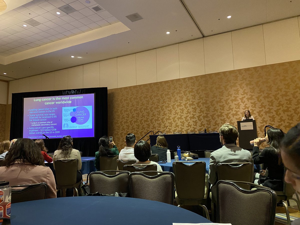 AdrianaMColetta's tweet photo. Excellent talk by @vickybandera about the Precision Exercise Prescription Trial in #LungCancer #ExerciseOncology #ASPO2023 @ASPrevOnc @NeliMUlrich @TomVargheseJr @CBarnesPT @paulthepookster @huntsmancancer https://t.co/gMGLFsXqo4