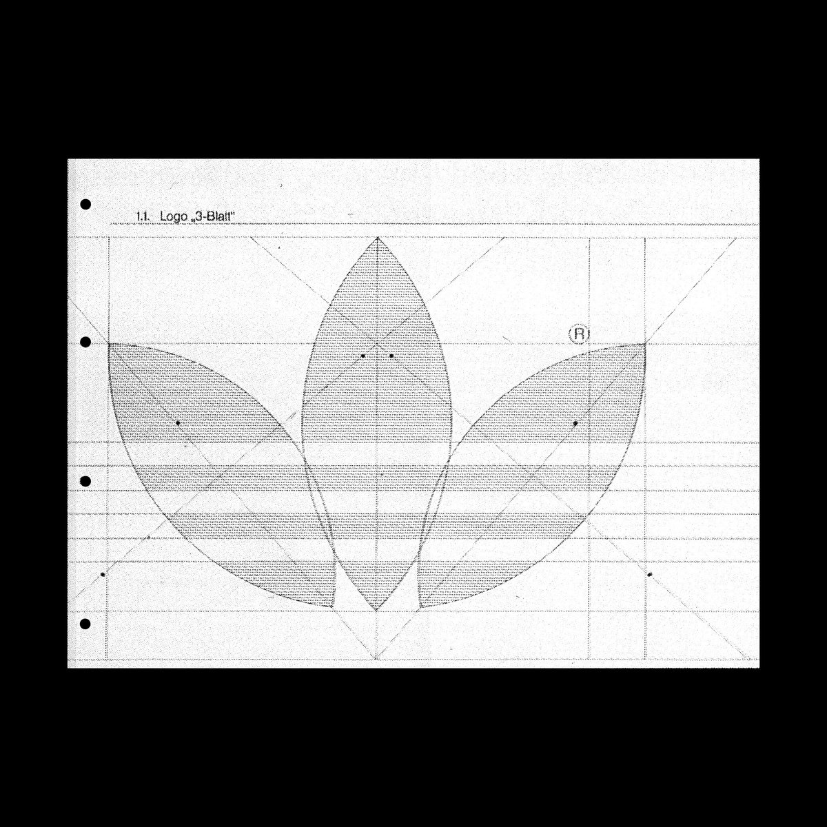 LogoArchive's tweet photo. Just found this. A page from the Adidas brand manual showing the construction of the logo.

#logos #graphicdesign #branding #designhistory #graphicdesign #designtwitter https://t.co/pz8IchrEKj
